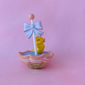 1985 Vintage Merry Miniatures Duck in Umbrella