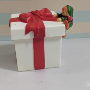 1985 Vintage Merry Miniatures Elf Opening Present