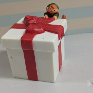 1985 Vintage Merry Miniatures Elf Opening Present