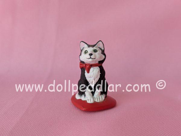 1988 Vintage Merry Miniatures Valentines' Dog