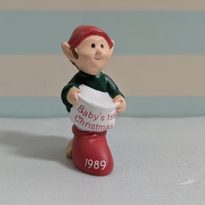 1989 Vintage Merry Miniatures Baby’s 1st Christmas Elf