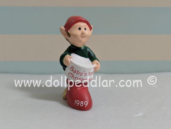 1989 Vintage Merry Miniatures Baby's 1st Christmas Elf