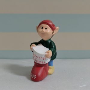 1989 Vintage Merry Miniatures Baby’s 1st Christmas Elf