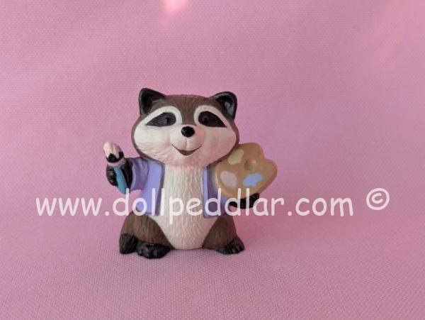 1989 Vintage Merry Miniatures Artist Raccoon
