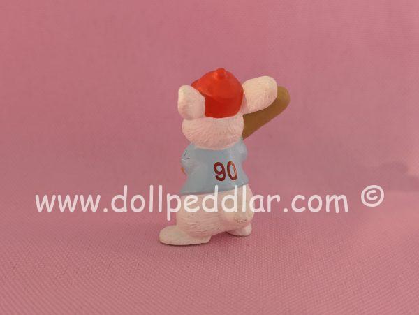 1990 Vintage Merry Miniatures Bunny at Bat - Image 2