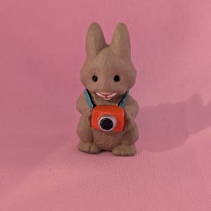 1990 Vintage Merry Miniatures Bunny with Camera