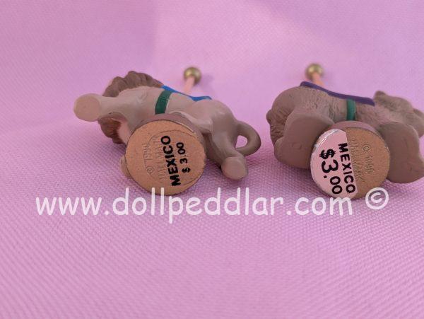 1990 Vintage Merry Miniatures Carousel Lion and Bear - Image 4