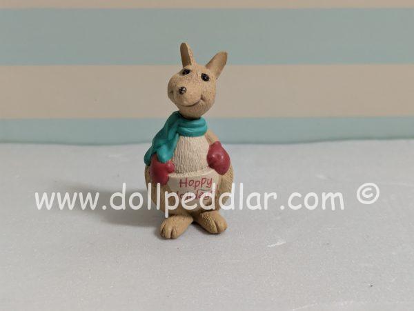 1990 Vintage Merry Miniatures Hoppy Holidays Kangaroo