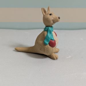 1990 Vintage Merry Miniatures Hoppy Holidays Kangaroo