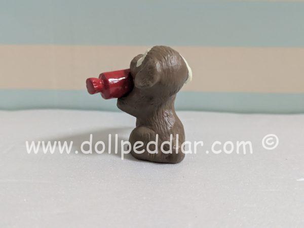1991 Vintage Merry Miniatures Dog with Gift - Image 3