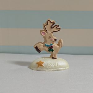 1991 Vintage Merry Miniatures Christmas Cookie Reindeer