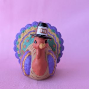 1991 Vintage Merry Miniatures Thanksgiving Turkey