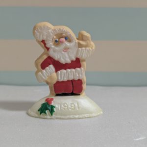 1991 Vintage Merry Miniatures Christmas Cookie Santa