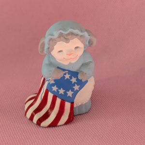 1992 Vintage Merry Miniatures Sheep Betsy Ross