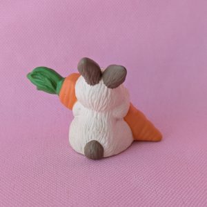 1992 Vintage Merry Miniatures Bunny with Big Carrot
