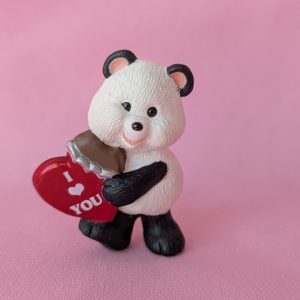1992 Vintage Merry Miniatures Panda with Chocolate Heart