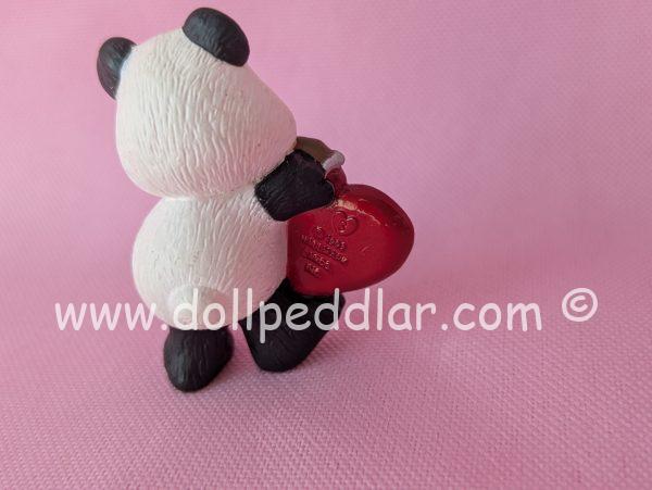 1992 Vintage Merry Miniatures Panda with Chocolate Heart - Image 4