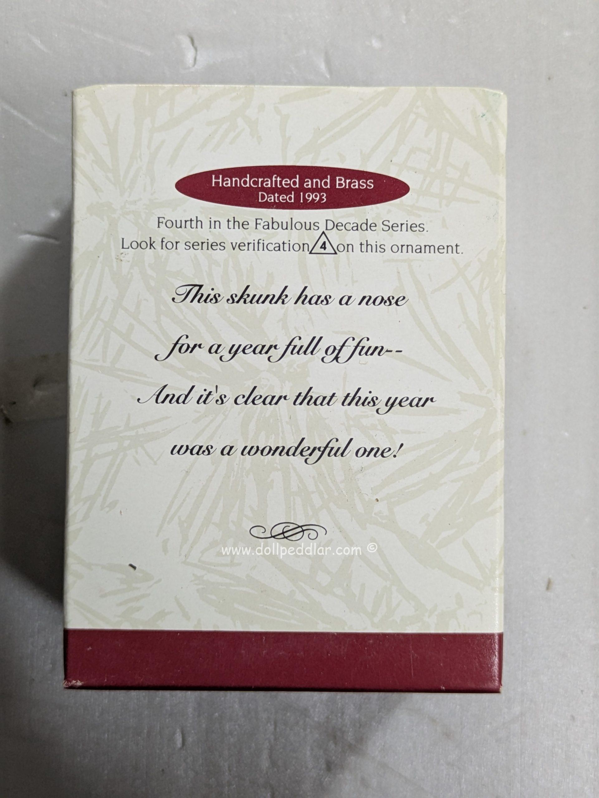 Hallmark Ornament Fabulous Decade #4 1993 NRFB - Image 2