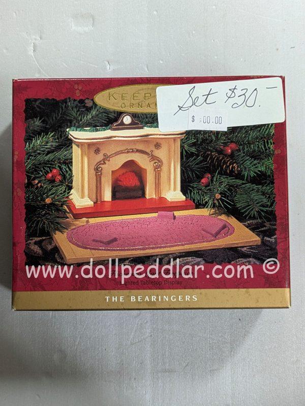 Hallmark Ornament Flickering Light Fireplace 1993 NRFB