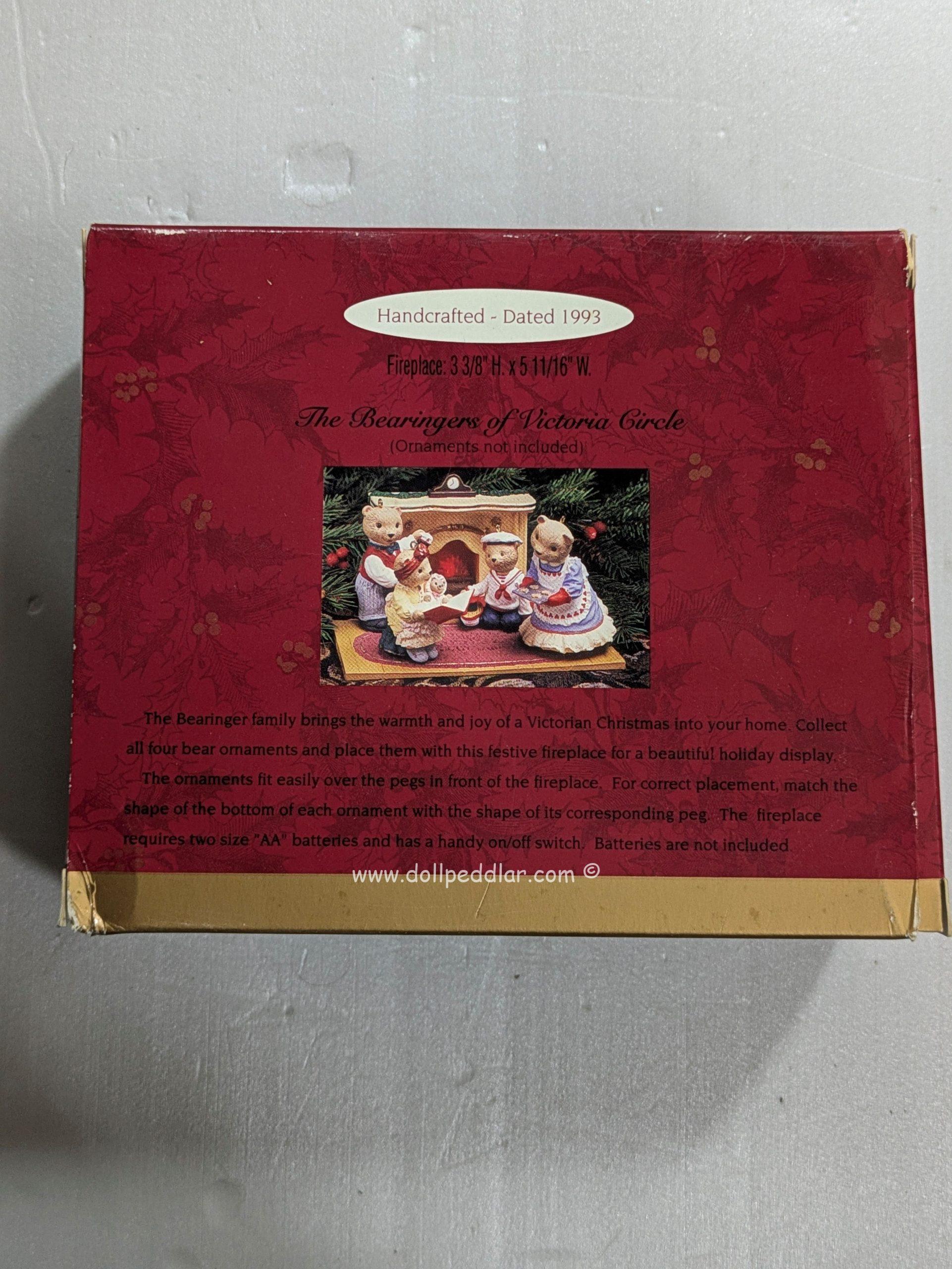 Hallmark Ornament Flickering Light Fireplace 1993 NRFB - Image 2