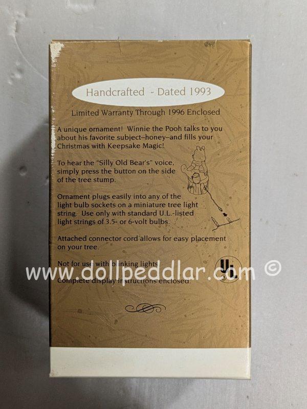 Hallmark Ornament Hear Pooh's Voice 1993 NRFB - Image 2