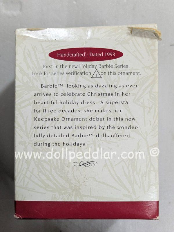 Hallmark Ornament Holiday Barbie 1993 NRFB - Image 3