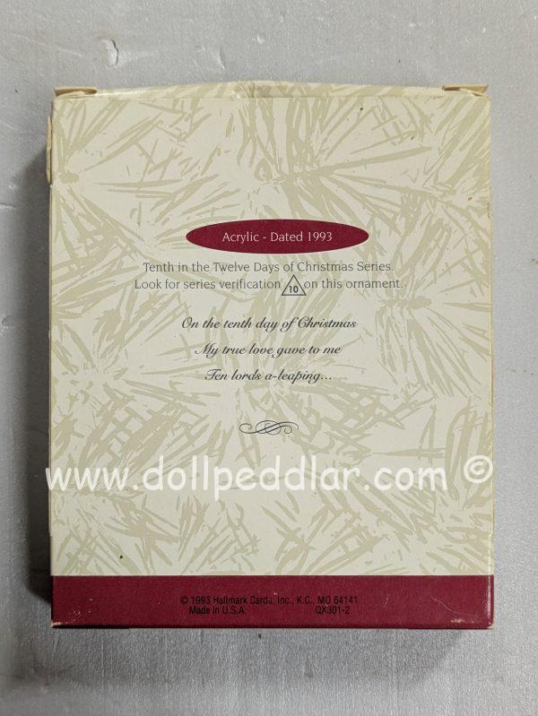 Hallmark Ornament Ten Lords A-Leaping 1993 NRFB - Image 2
