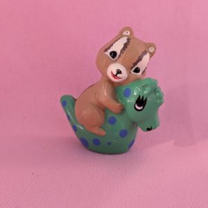 1993 Vintage Merry Miniatures Chipmunk Playing on Seahorse