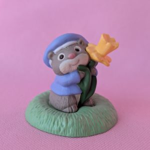 1993 Vintage Merry Miniatures Mouse with Daffodil