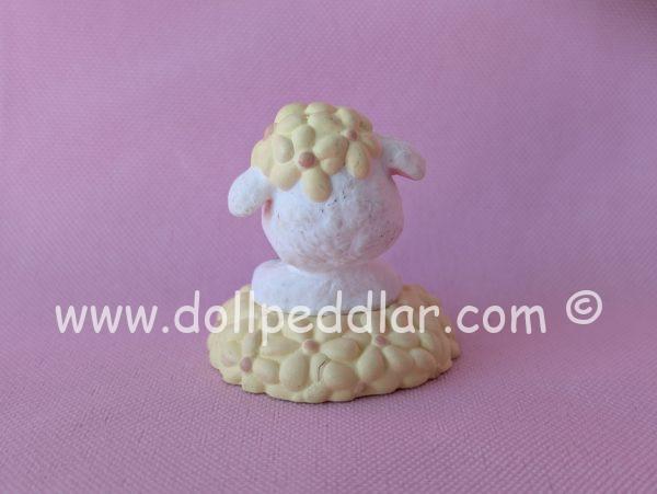 1993 Vintage Merry Miniatures Sheep with Easter Egg - Image 2
