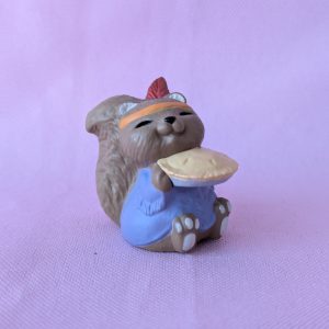 1993 Vintage Merry Miniatures Thanksgiving Squirrel