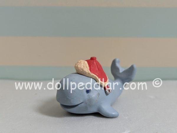 1993 Vintage Merry Miniatures Whale in Santa Hat
