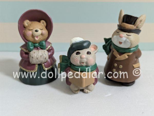 1994 Vintage Merry Miniatures Caroling Family Set
