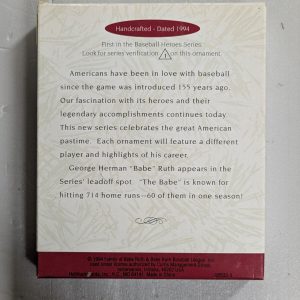 Hallmark Ornament Babe Ruth 1994 NRFB