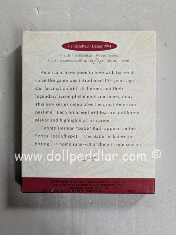 Hallmark Ornament Babe Ruth 1994 NRFB - Image 2