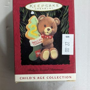 Hallmark Ornament Baby’s Second Christmas 1994 NRFB