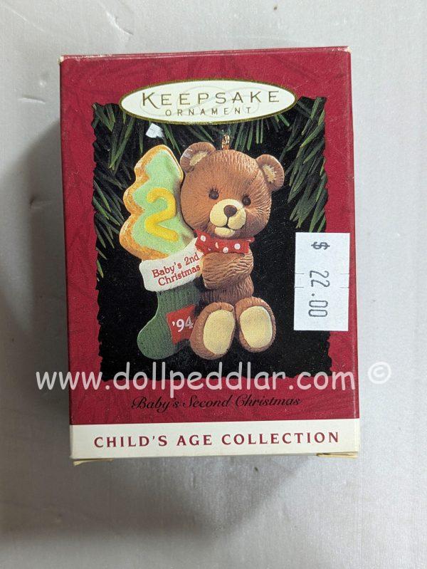 Hallmark Ornament Baby's Second Christmas 1994 NRFB
