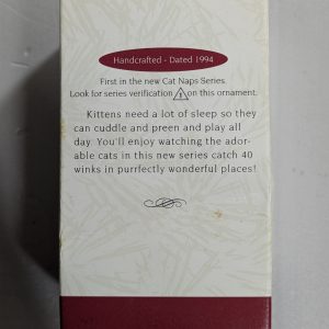 Hallmark Ornament Cat Naps #1 1994 NRFB