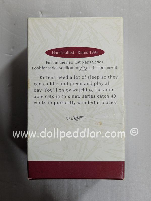 Hallmark Ornament Cat Naps #1 1994 NRFB - Image 2