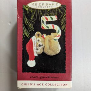 Hallmark Ornament Child’s Fifth Christmas 1994 NRFB