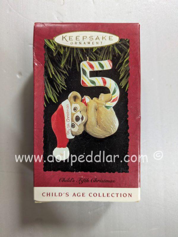 Hallmark Ornament Child's Fifth Christmas 1994 NRFB