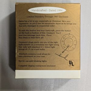 Hallmark Ornament Conversations with Santa 1994 NRFB