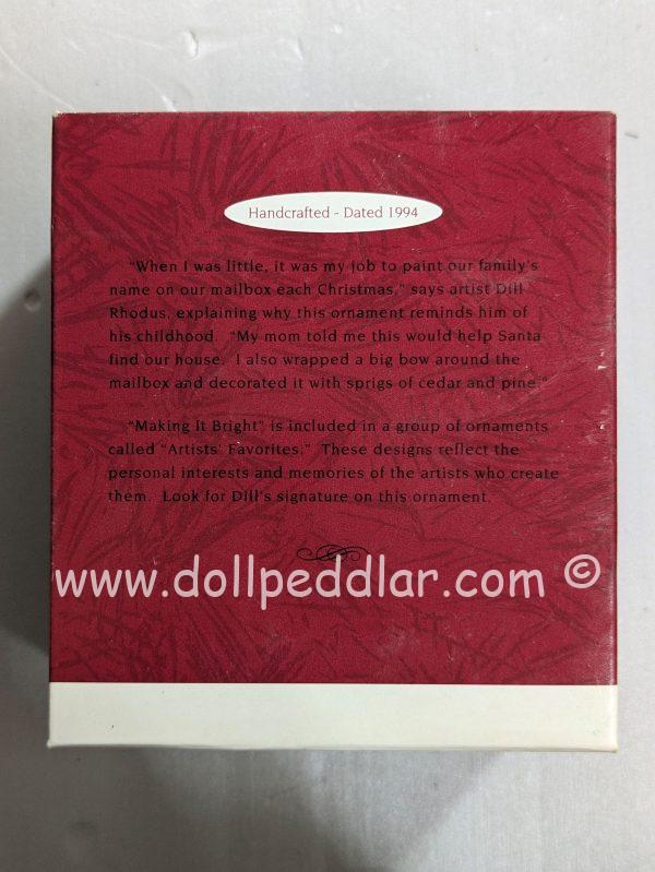 Hallmark Ornament Making It Bright 1994 NRFB - Image 2