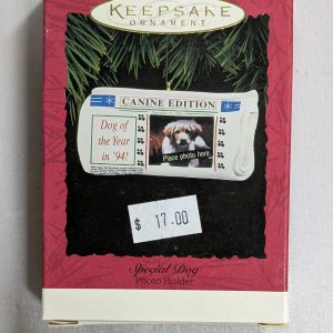 Hallmark Ornament Special Dog Photo Holder 1994 NRFB