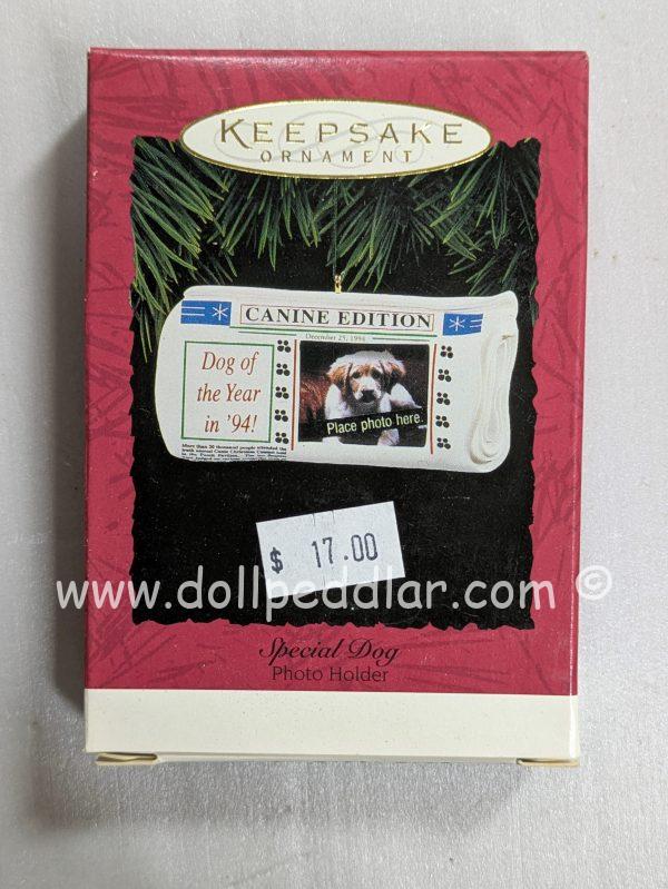 Hallmark Ornament Special Dog Photo Holder 1994 NRFB