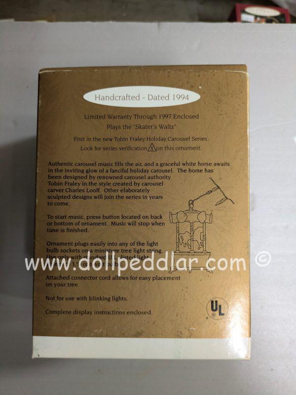 Hallmark Ornament Tobin Fraley Holiday Carousel #1 1994 NRFB - Image 2