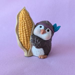 1994 Vintage Merry Miniatures Bird with Ear of Corn