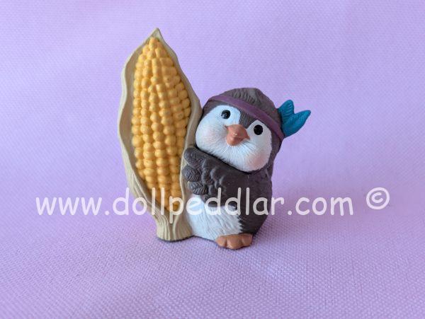 1994 Vintage Merry Miniatures Bird with Ear of Corn