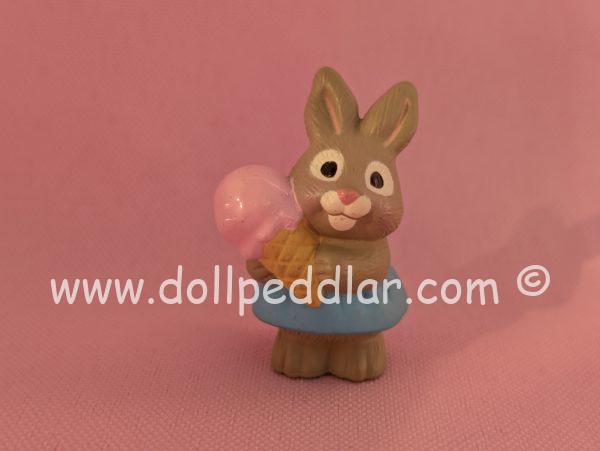 1994 Vintage Merry Miniatures Bunny with Ice Cream