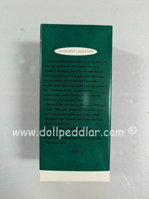 Hallmark Ornament 1958 Ford Edsel Citation Convertible 1995 NRFB - Image 2